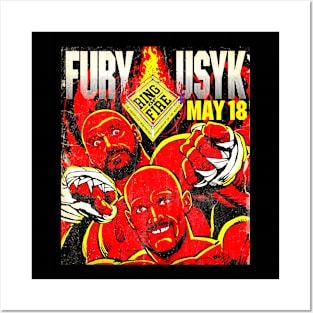 Fury V Usyk Posters and Art